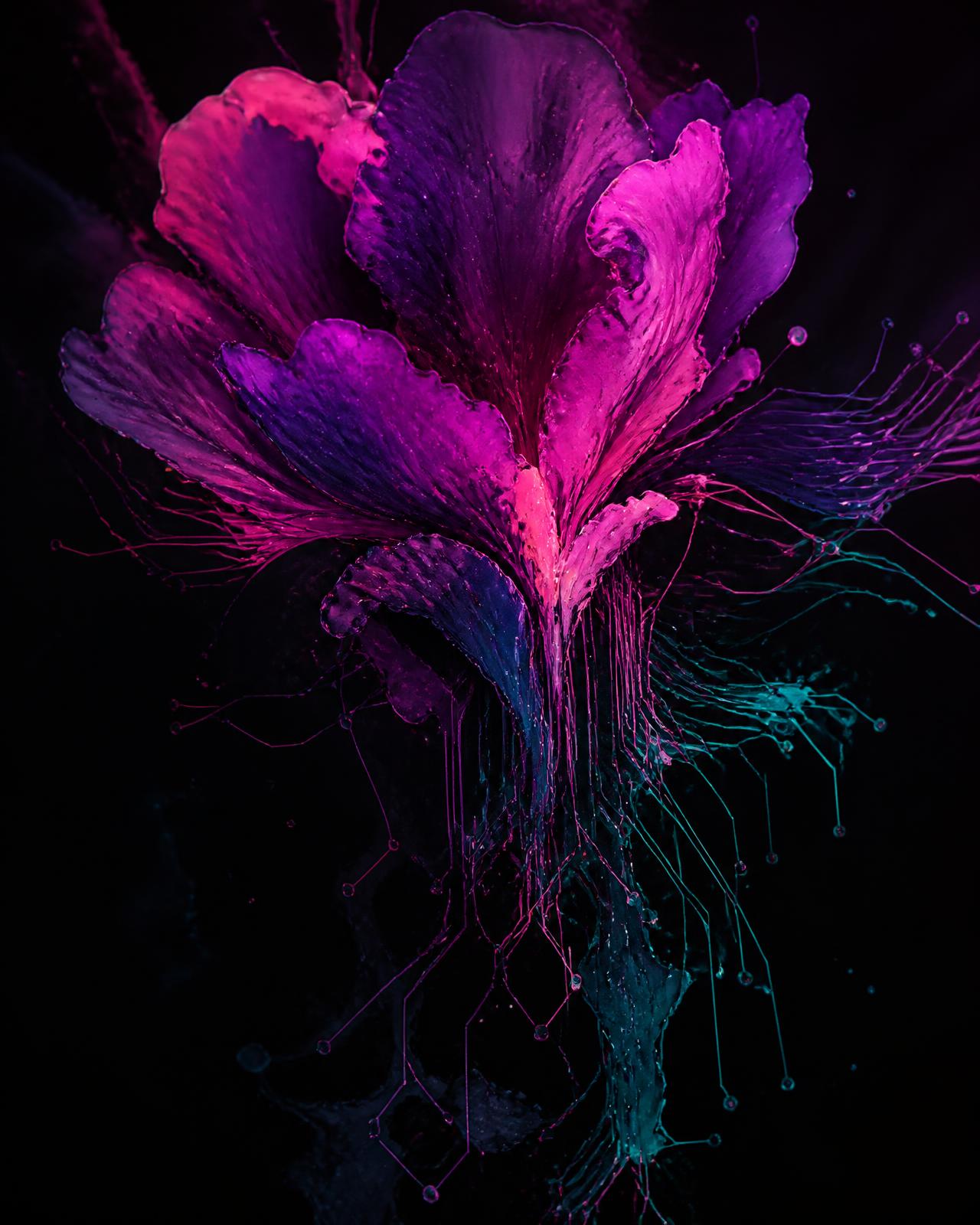 Ink Bloom boxy tee